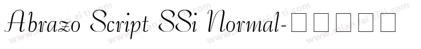 Abrazo Script SSi Normal字体转换